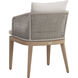 Capri Drift Brown / Palazzo Cream Outdoor Dining Armchair